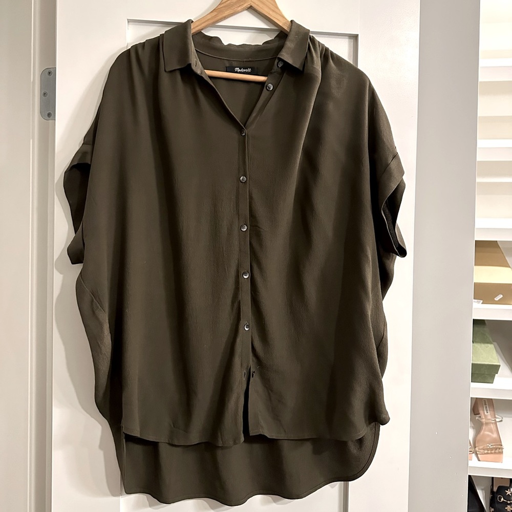Madewell short sleeved blouse